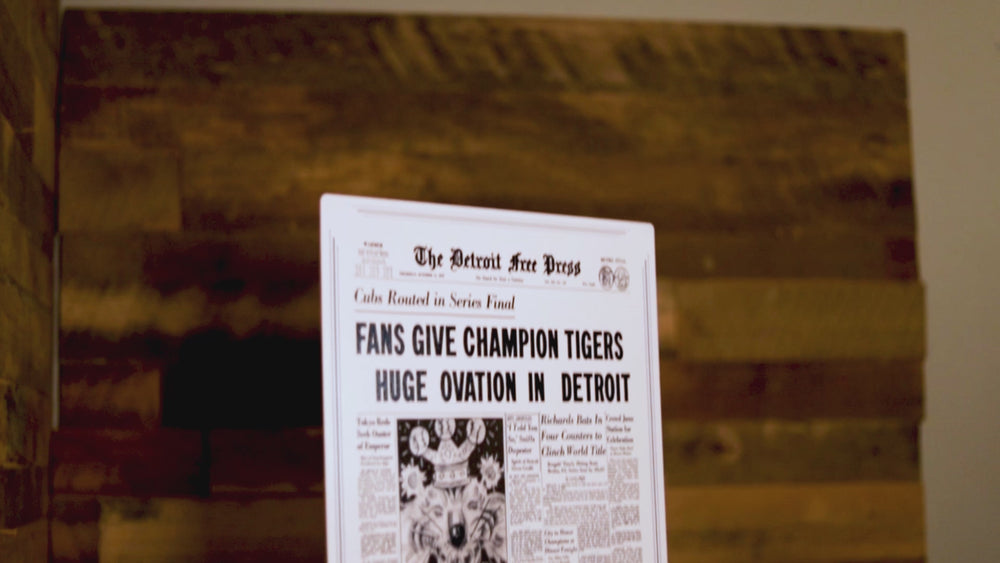 Detroit Free Press Tigers 1945 WORLD SERIES Front Page - OCT 11, 1945