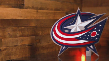 Columbus Blue Jackets NHL 3D Vintage Metal Wall Art