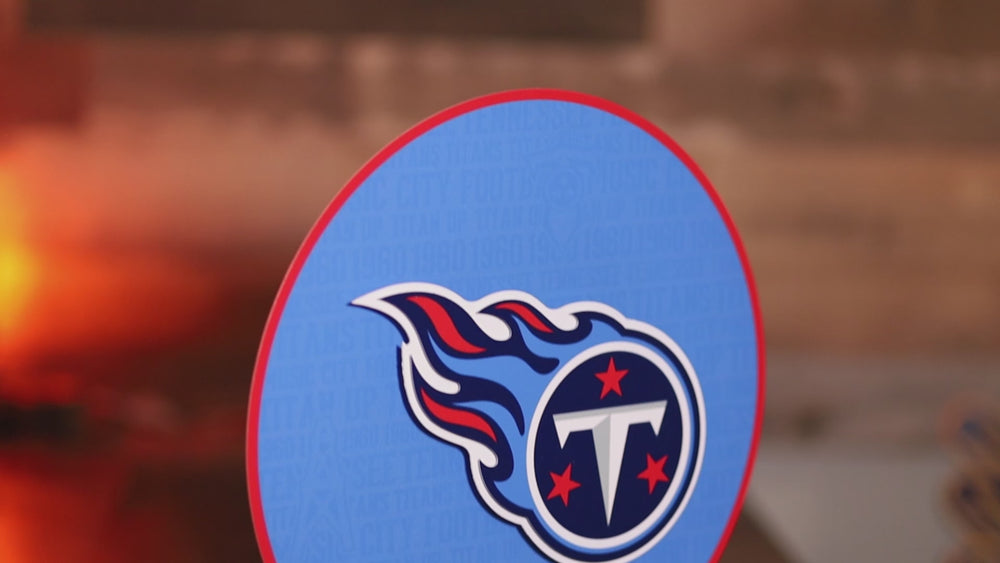 CLOSE OUT -- Tennessee Titans CRAFT SERIES 3D Embossed Metal Wall Art