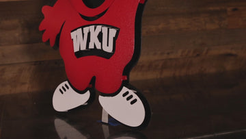 Western Kentucky "Big Red" 3D Vintage Metal Wall Art