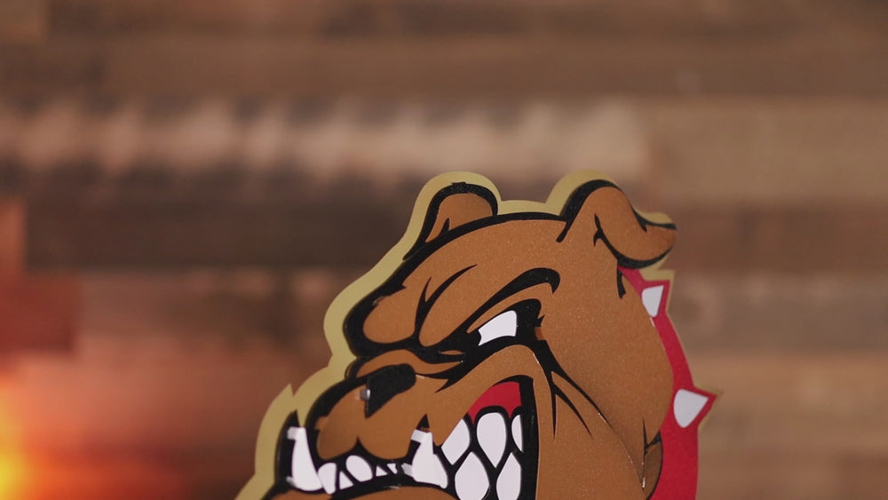 USMC Marine Corps "Bulldog" 3D Vintage Metal Wall Art