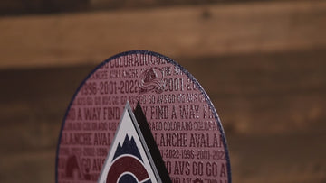 Colorado Avalanche CRAFT SERIES 3D Embossed Metal Wall Art