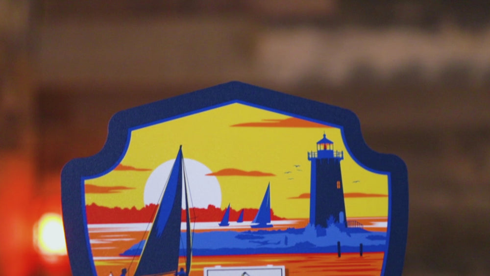 Massachusetts State Badge 3D Metal Wall Art