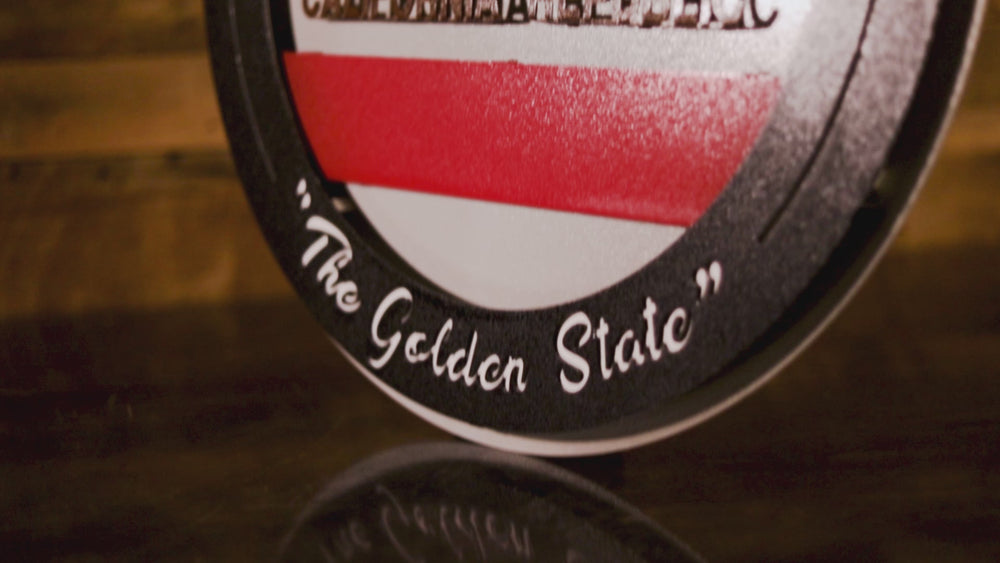 State of California Crest 3D Metal Wall Art