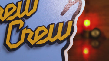 Milwaukee Brewers "Brew Crew" 3D Metal Wall Art