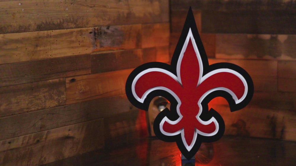 Fleur De Lis LOUISVILLE 3D Vintage Metal Wall Art