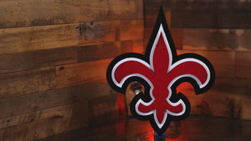 Fleur De Lis LOUISVILLE 3D Vintage Metal Wall Art