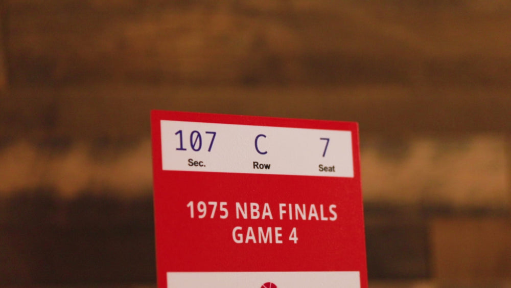 Golden State Warriors 1975 NBA Finals Ticket Stub Single Layer Metal Wall Art
