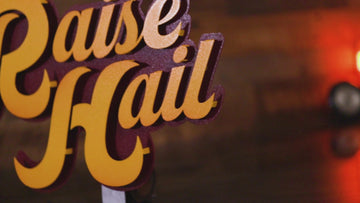 Washington Commanders Raise Hail 3D Vintage Metal Wall Art