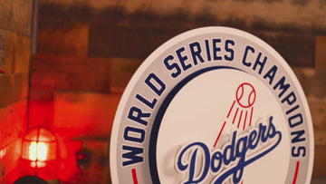 Los Angeles Dodgers DYNASTY - World Series Wins / Replaceable Icon Plate 3D Vintage Metal Wall Art