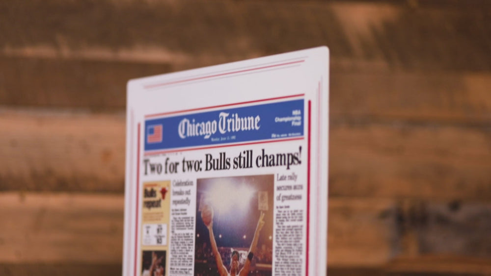Chicago Tribune Bulls 1992 NBA FINALS Front Page - JUNE 15, 1992
