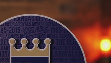 Kansas City Royals CRAFT SERIES 3D Embossed Metal Wall Art