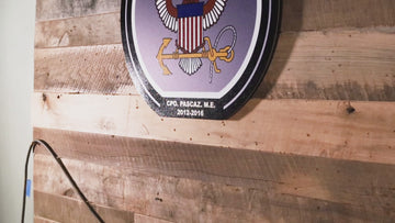VARSITY Collection- SINGLE Layer United States Navy Metal Wall Art
