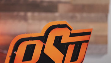 Oklahoma State "OSU" 3D Vintage Metal Wall Art