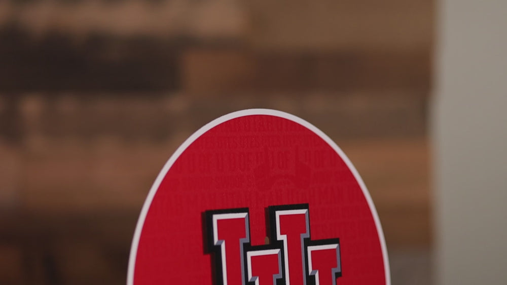 Utah Utes CRAFT SERIES 3D Embossed Metal Wall Art
