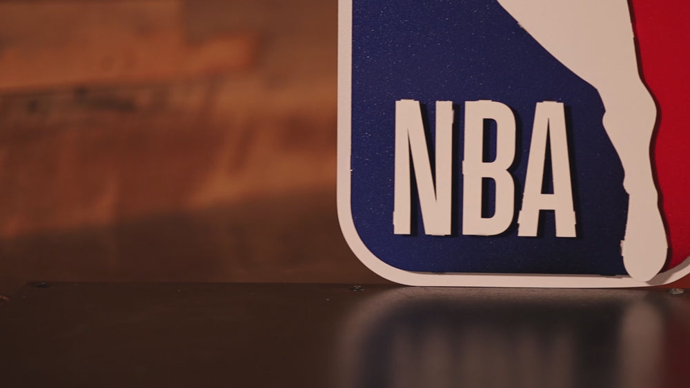 NBA "THE LOGO"  3D Vintage Metal Wall Art