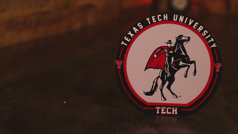 Texas Tech Red Raiders "Double Play" On the Shelf or on the Wall Art