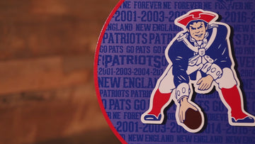 New England Patriots CRAFT SERIES 3D Embossed Metal Wall Art