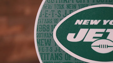 New York Jets CRAFT SERIES 3D Vintage Metal Wall Art