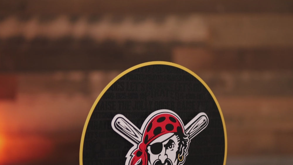 Pittsburgh Pirates CRAFT SERIES 3D Embossed Metal Wall Art