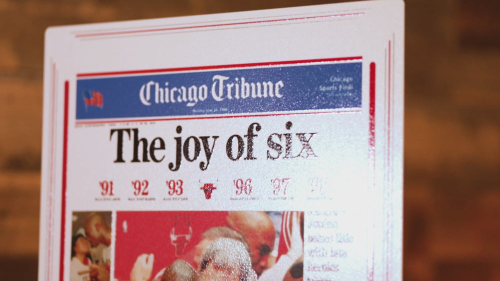 Chicago Tribune Bulls 1998 NBA FINALS Front Page - JUNE 15, 1998
