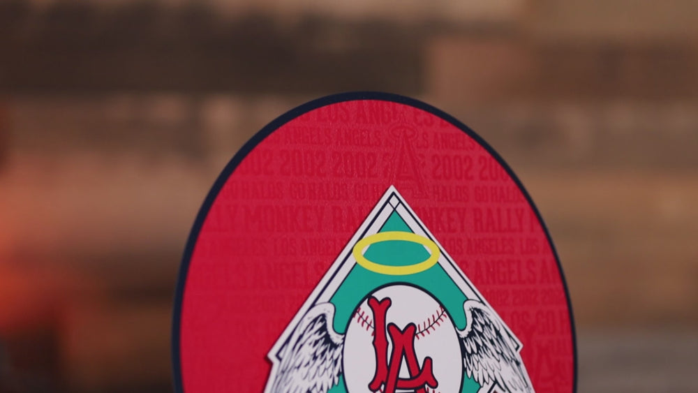 Los Angeles Angels CRAFT SERIES 3D Embossed Metal Wall Art