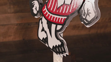 Wisconsin "BADGER"  3D Vintage Metal Wall Art