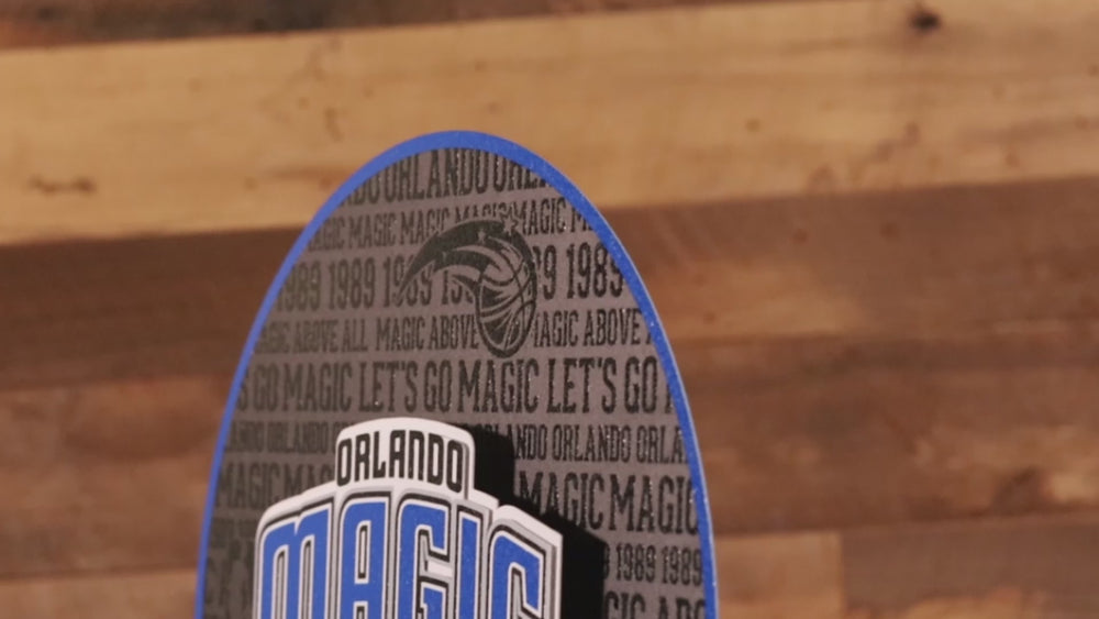 Orlando Magic CRAFT SERIES 3D Embossed Metal Wall Art