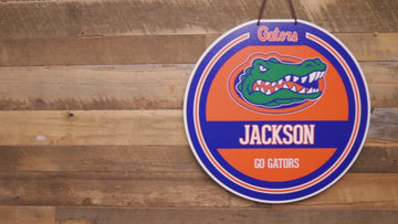 Florida Gators Personalized Monogram Metal Art