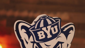 Brigham Young Cougars BYU Sailor Cougar 3D Vintage Metal Wall Art