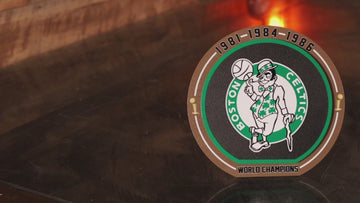 Boston Celtics "1981-1986" NBA World Champions "Double Play" On the Shelf or on the Wall Art