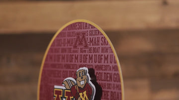Minnesota Golden Gophers CRAFT SERIES 3D Embossed Metal Wall Art