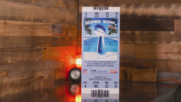 Indianapolis Colts Personalized Super Bowl XLI Ticket Stub Single Layer Metal Wall Art