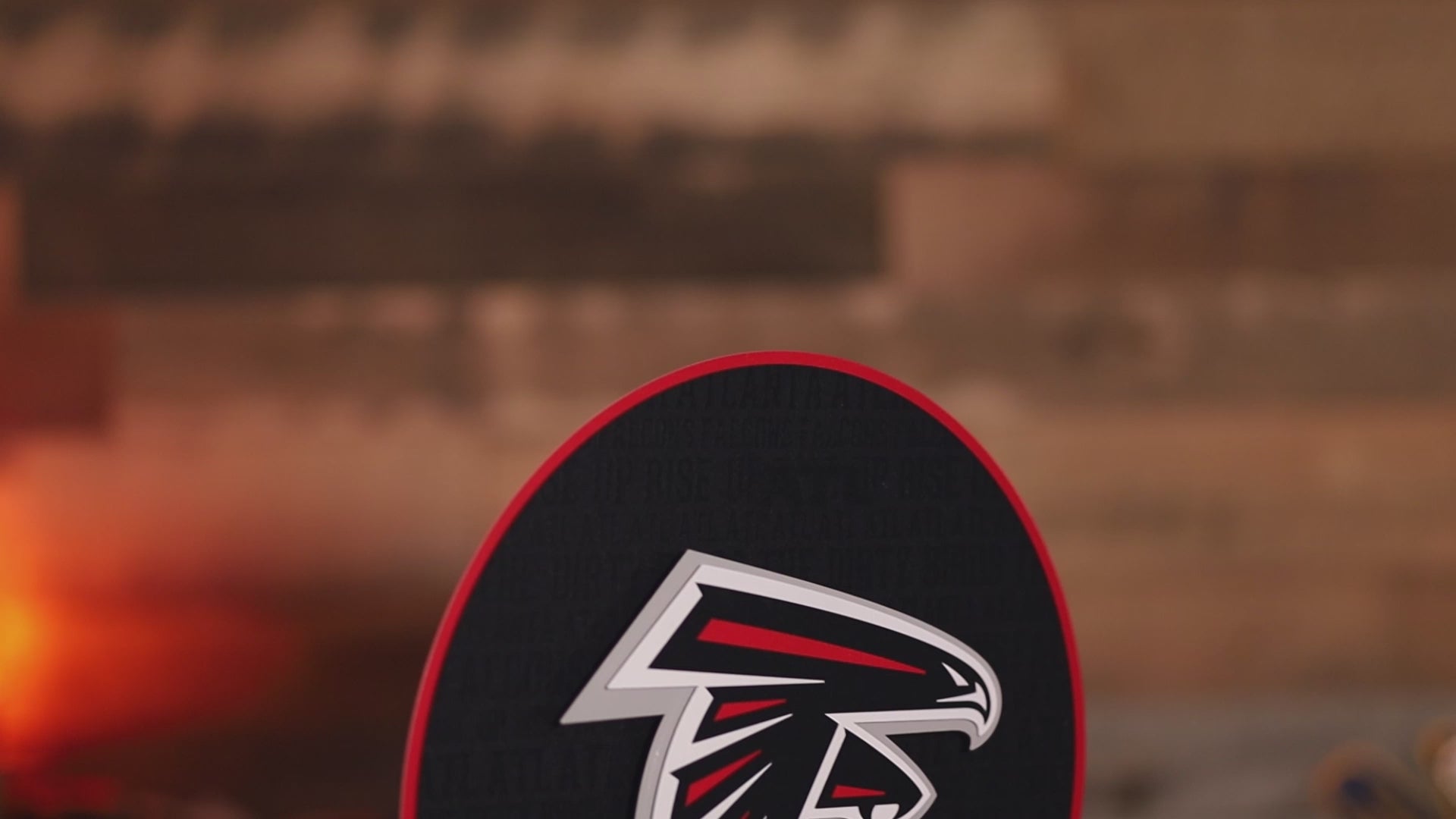 ATLANTA FALCONS Vintage 3D Metal Sign Layered Powder 