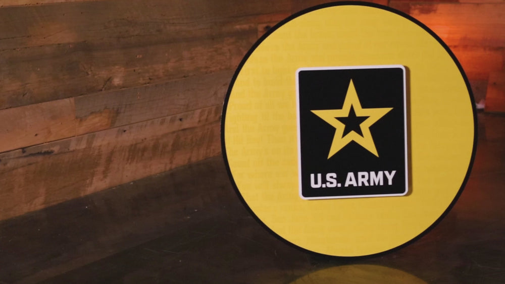 United States Army CRAFT SERIES 3D Embossed Metal Wall Art