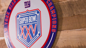 VARSITY Collection- Single Layer New York Giants Super Bowl XXV Metal Wall Art