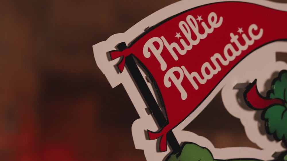 Philadelphia Phillies "Phanatic" 3D Vintage Metal Wall Art