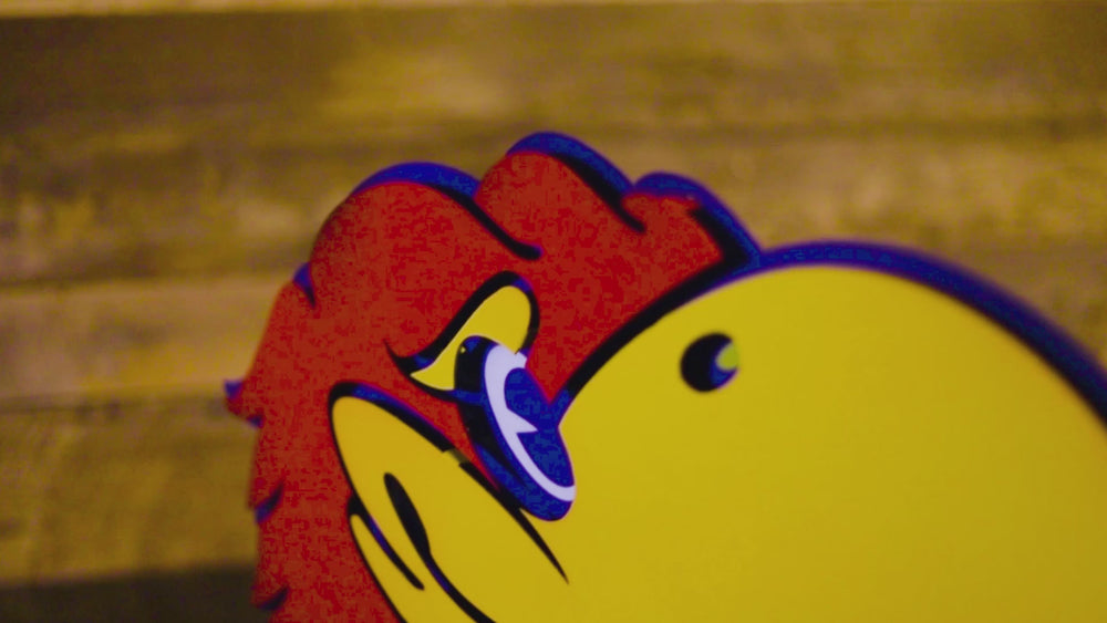 University of Kansas Jayhawks Head 3D Vintage Metal Wall Art