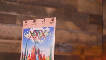 Dallas Cowboys Super Bowl XXX Ticket Stub Single Layer Metal Wall Art