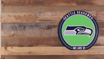 VARSITY Collection- Single Layer Seattle Seahawks Metal Wall Art