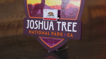 Joshua Tree National Park Badge 3D Metal Wall Art