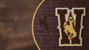 Wyoming Cowboys CRAFT SERIES 3D Embossed Metal Wall Art