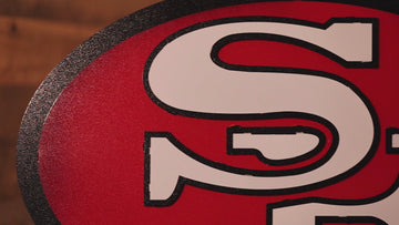 San Francisco 49ers "1989" Vintage Logo 3D Metal Wall Art