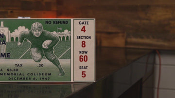Notre Dame 1947 Ticket Stub Single Layer Metal Wall Art