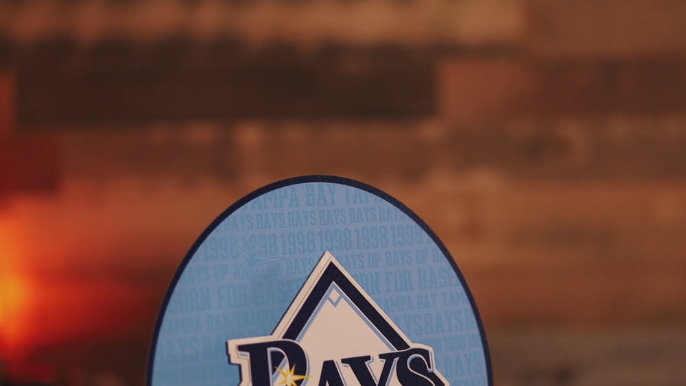 Tampa Bay Rays CRAFT SERIES 3D Embossed Metal Wall Art