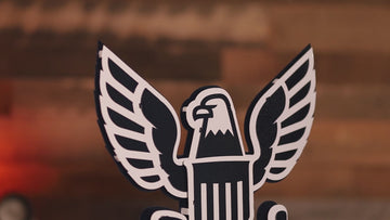 United States Navy "EAGLE" 3D Vintage Metal Wall Art