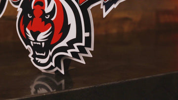 Cincinnati Bengals - Hex Head EXCLUSIVE "Rule The Jungle" Wordmark 3D Metal Wall Art