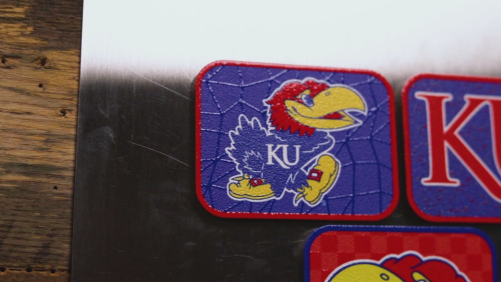 Kansas Jayhawks - SET of 3 Magnets