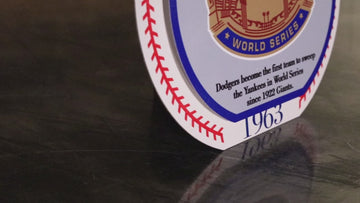 Los Angeles Dodgers 1963 World Series "Double Play" On the Shelf or on the Wall Art