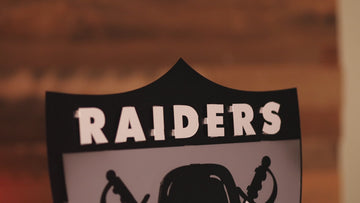 Las Vegas Raiders "1963" Vintage Shield 3D Metal Wall Art